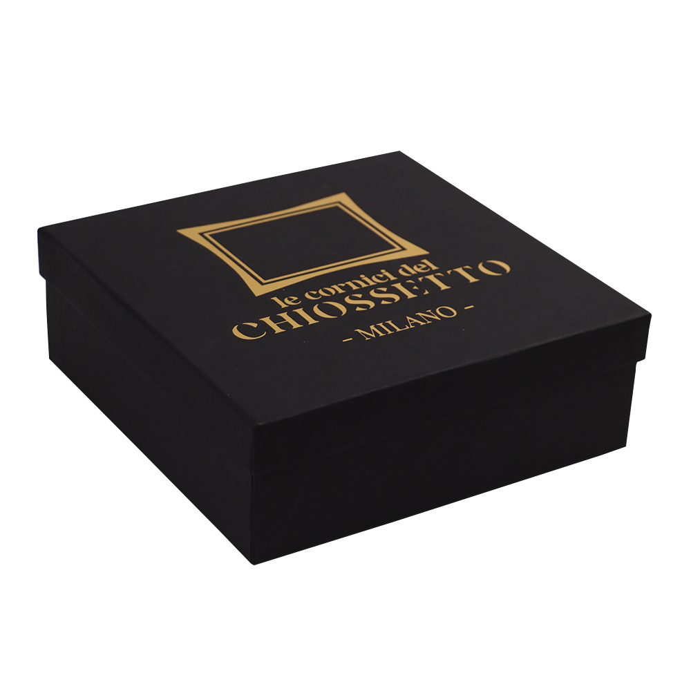 Cajas cuadradas con tapa y base, hot print