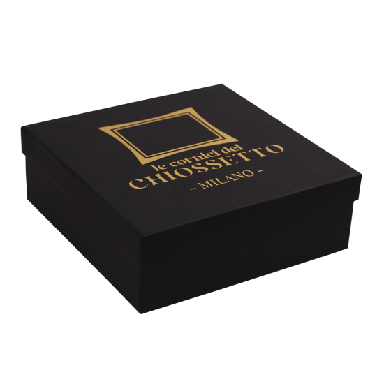 Cajas cuadradas con tapa y base, hot print